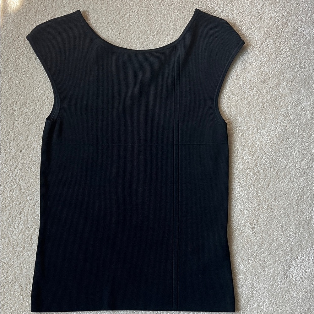 Kasper Black Sleeveless Tank Top